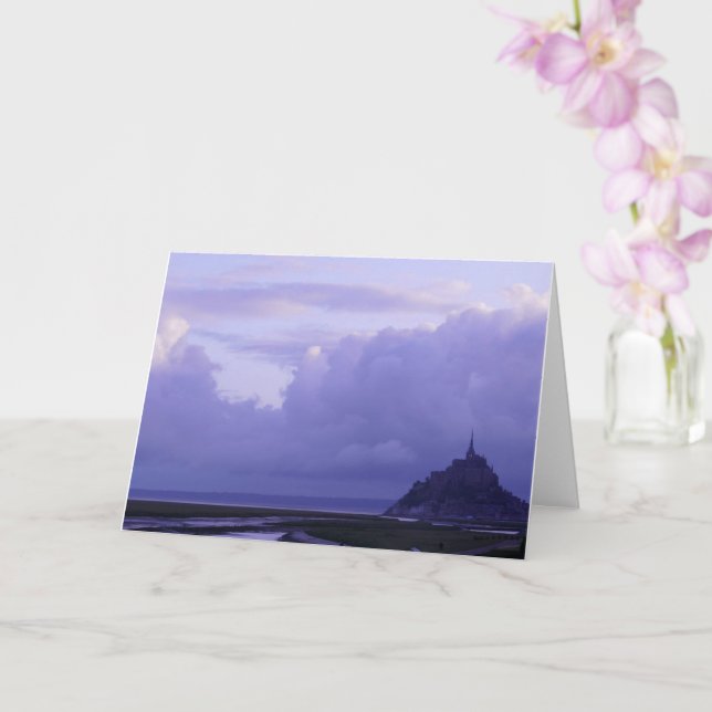 Mont-Saint-Michel Lila Sunrise, Frankreich - Karte (Orchidee)