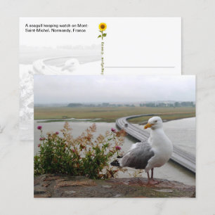 Mont-Saint-Michel Lookout, Normandie, Frankreich - Postkarte