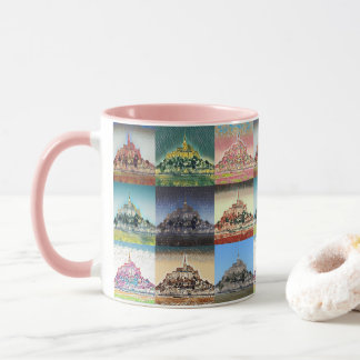 Mont Saint Michel, Normandie, France Collage Tasse
