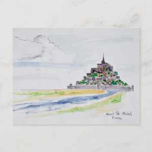 Mont Saint-Michel, Normandie, Frankreich Postkarte