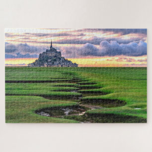 Mont-Saint-Michel, Normandie, Frankreich Puzzle
