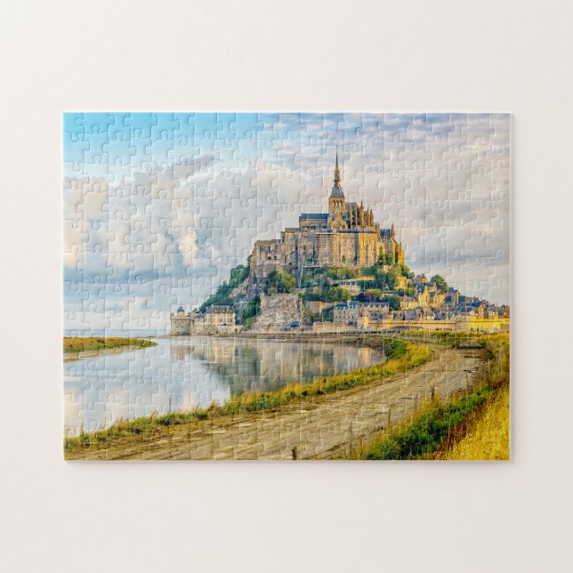 Mont-Saint-Michel, Normandie, Frankreich Puzzle (Horizontal)