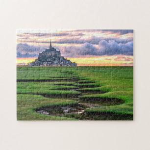 Mont-Saint-Michel, Normandie, Frankreich Puzzle