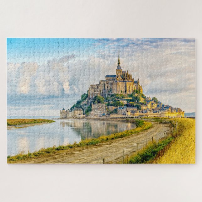 Mont-Saint-Michel, Normandie, Frankreich Puzzle (Horizontal)
