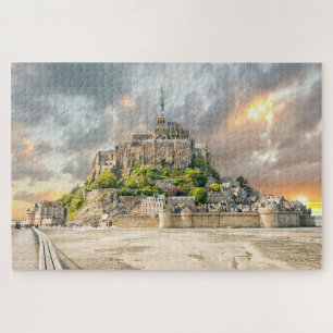 Mont-Saint-Michel, Normandie, Frankreich Puzzle