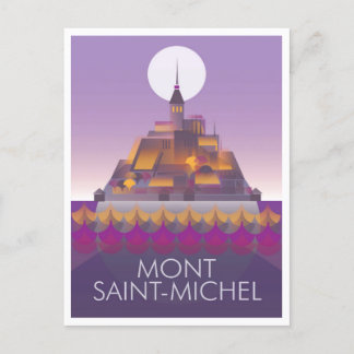 Mont Saint-Michel Postcard Postkarte