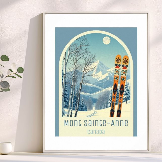 Mont Sainte-Anne Canada ski resort  Poster (Von Creator hochgeladen)