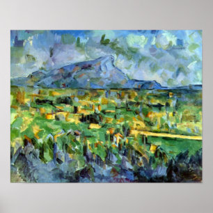 Mont Sainte-Victoire durch Paul Cezanne Poster