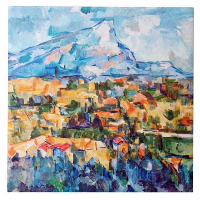 Mont Sainte-Victoire, Paul Cezanne Fliese (Vorderseite)