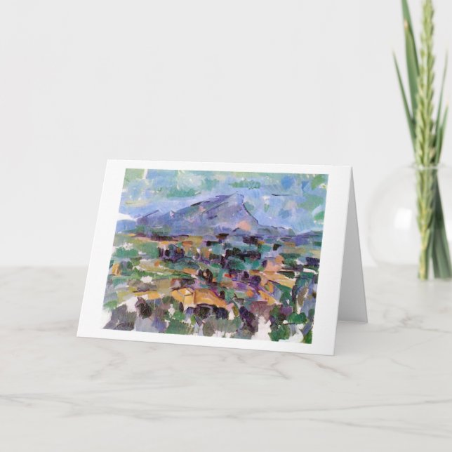 Mont Sainte-Victoire, Paul Cezanne Karte (Vorderseite)