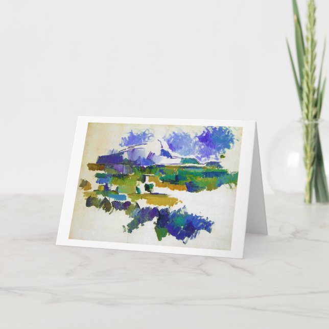 Mont Sainte-Victoire, Paul Cezanne Karte (Vorderseite)