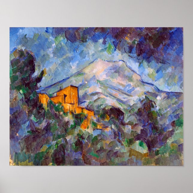 Mont Sainte-Victoire, Paul Cezanne Poster (Vorne)