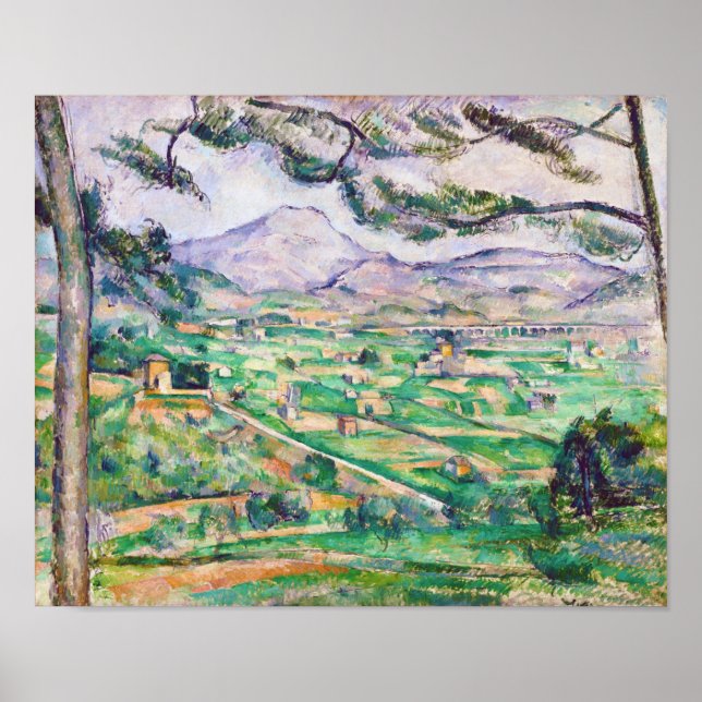 Mont Sainte-Victoire, Paul Cezanne Poster (Vorne)