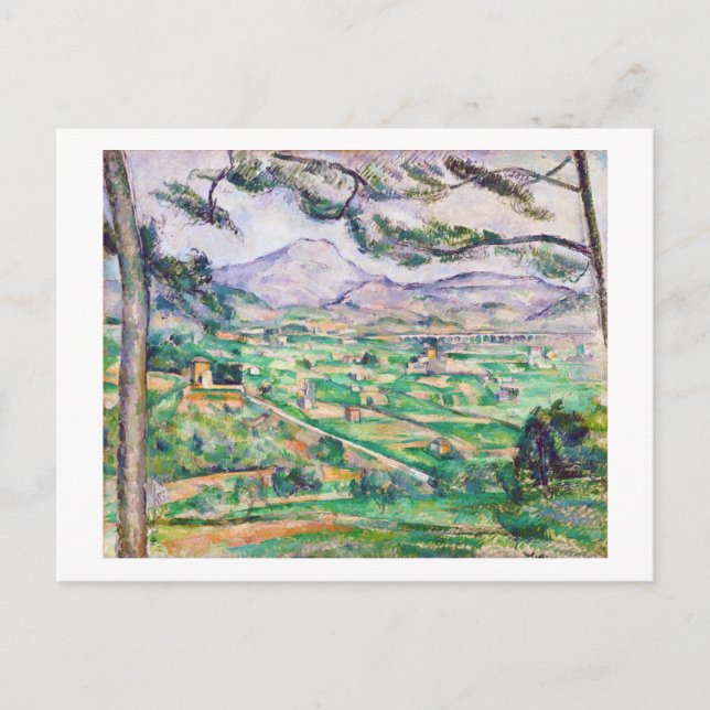 Mont Sainte-Victoire, Paul Cezanne Postkarte (Vorderseite)