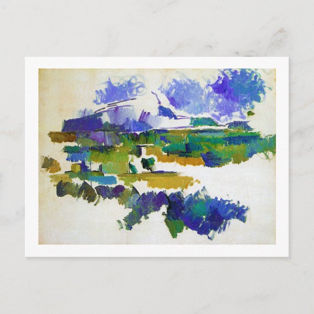 Mont Sainte-Victoire, Paul Cezanne Postkarte (Vorderseite)