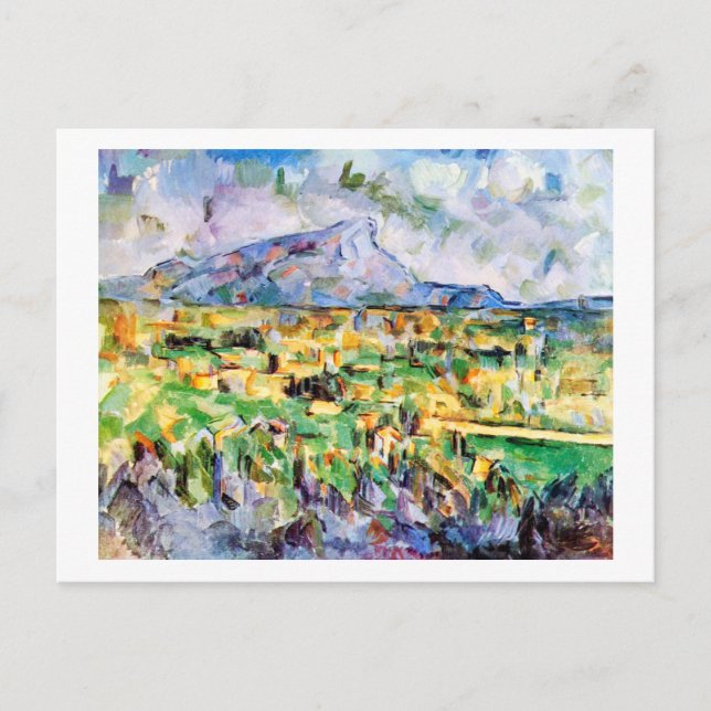Mont Sainte-Victoire, Paul Cezanne Postkarte (Vorderseite)