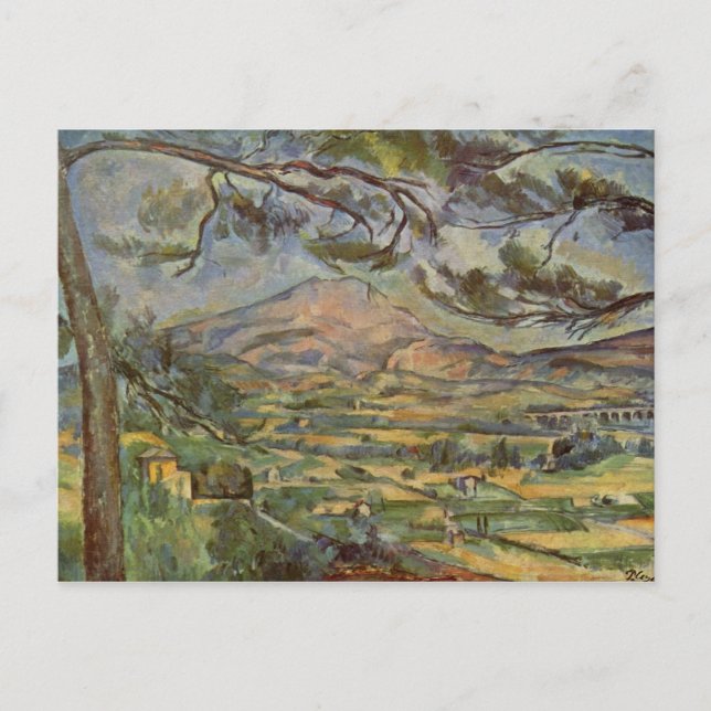 Mont Sainte-Victoire Postkarte (Vorderseite)