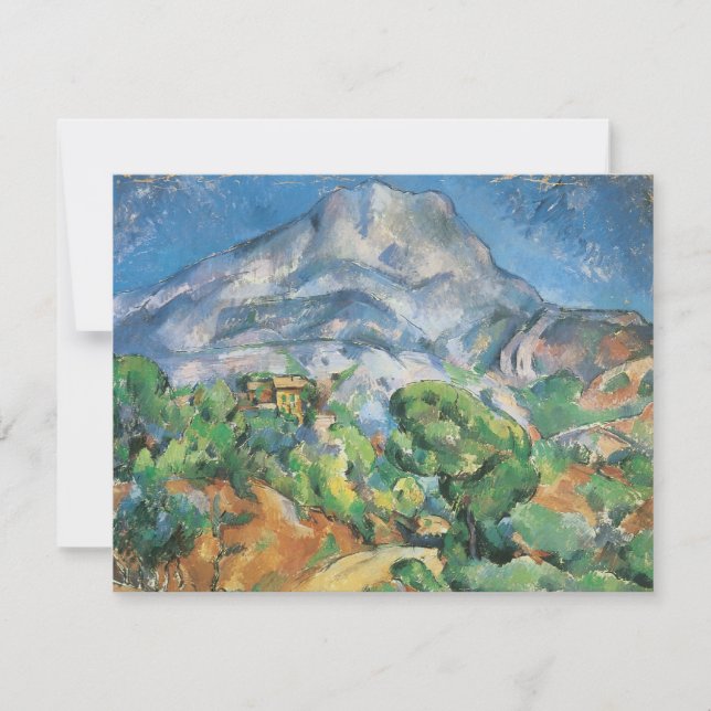 Mont Sainte Victoire über Tholonet, Paul Cezanne (Vorderseite)