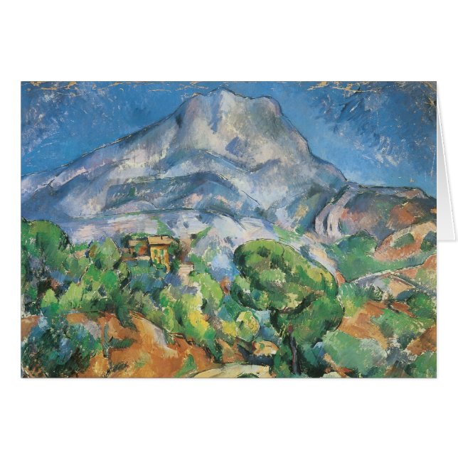 Mont Sainte Victoire über Tholonet, Paul Cezanne (Vorderseite (Horizontal))