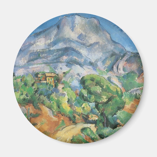 Mont Sainte Victoire über Tholonet, Paul Cezanne Magnet (Vorne)
