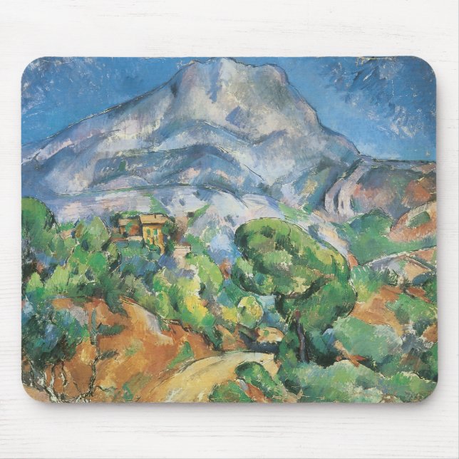 Mont Sainte Victoire über Tholonet, Paul Cezanne Mousepad (Vorne)