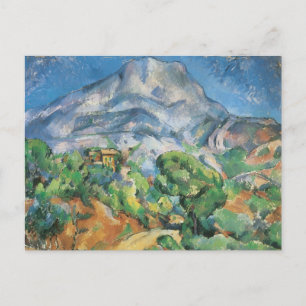 Mont Sainte Victoire über Tholonet, Paul Cezanne Postkarte