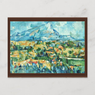 Mont Sainte-Victoire von Paul Cézanne (beste Quali Postkarte