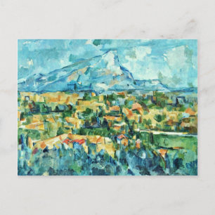 Mont Sainte-Victoire von Paul Cézanne (beste Quali Postkarte