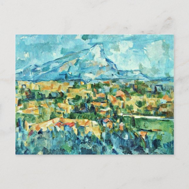 Mont Sainte-Victoire von Paul Cézanne (beste Quali Postkarte (Vorderseite)