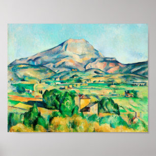 Mont Sainte-Victoire von Paul Cezanne Poster