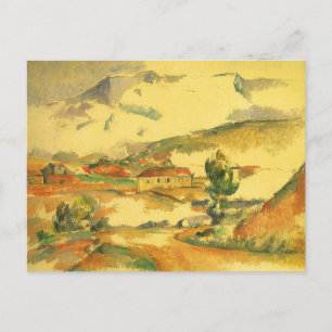 Mont Sainte Victoire von Paul Cezanne, Vintag Art Postkarte