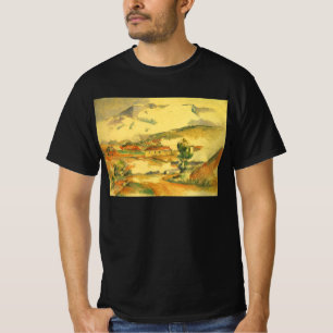 Mont Sainte Victoire von Paul Cezanne, Vintag Art T-Shirt