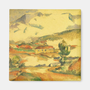 Mont Sainte Victoire von Paul Cezanne, Vintage Art Magnet