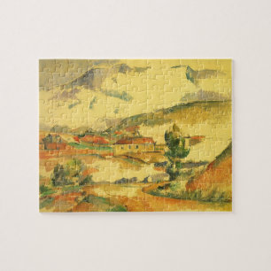 Mont Sainte Victoire von Paul Cezanne, Vintage Kun Puzzle