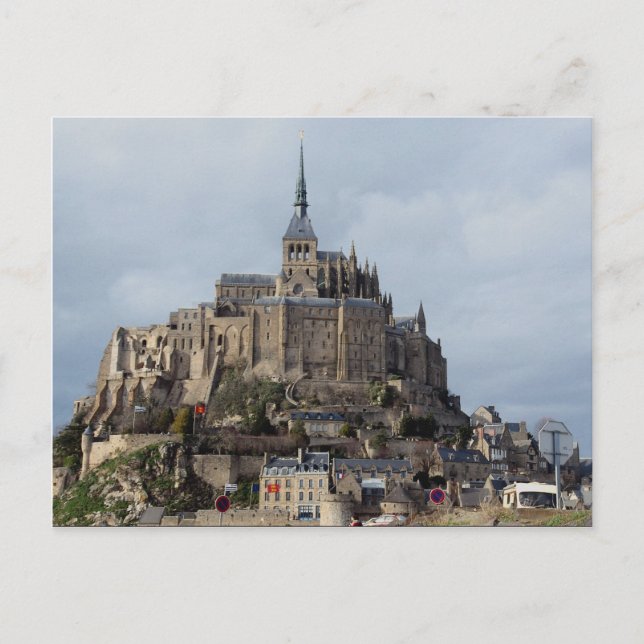 Mont St. Michel, Frankreich Postkarte (Vorderseite)