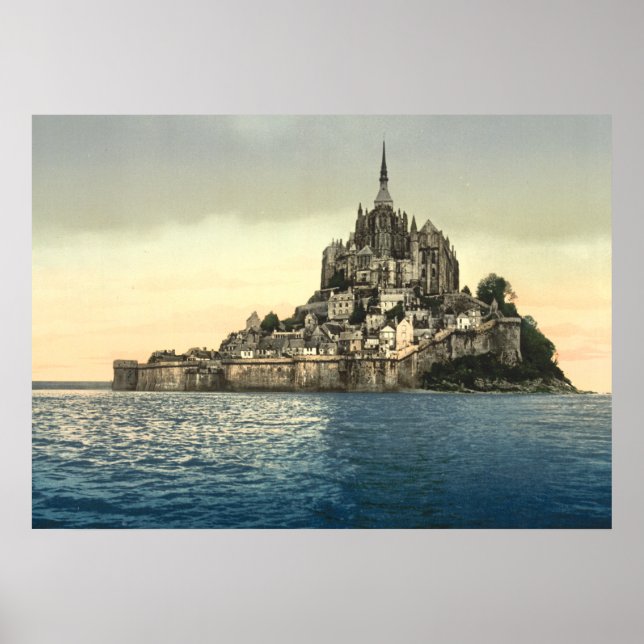 Mont St Michel II, Normandie, Frankreich Poster (Vorne)