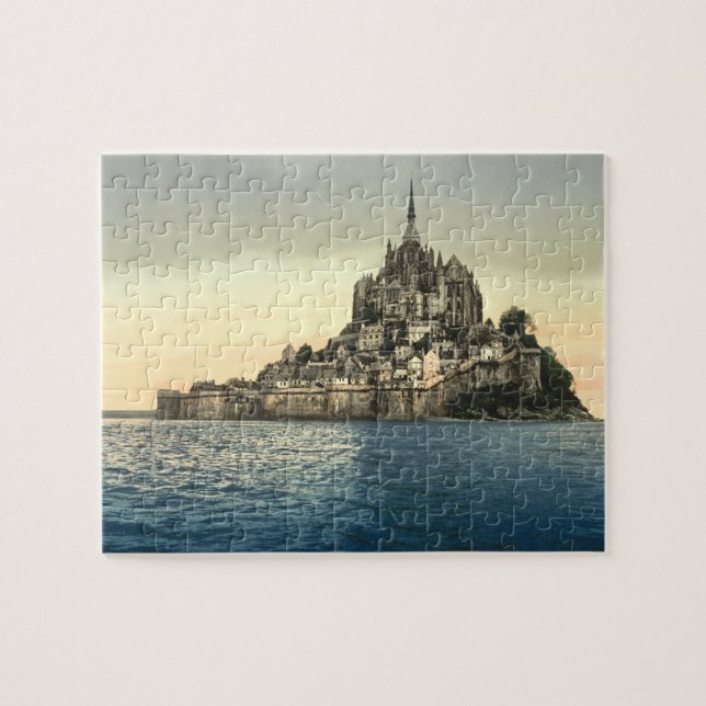Mont St. Michel II, Normandie, Frankreich Puzzle (Horizontal)