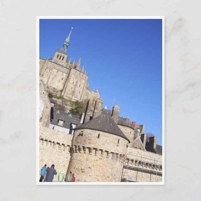 Mont St Michel, Normandie, Frankreich Postkarte (Vorderseite)