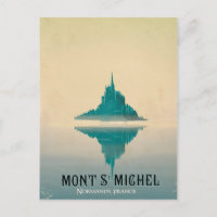 mont st michel vintage Travel poster