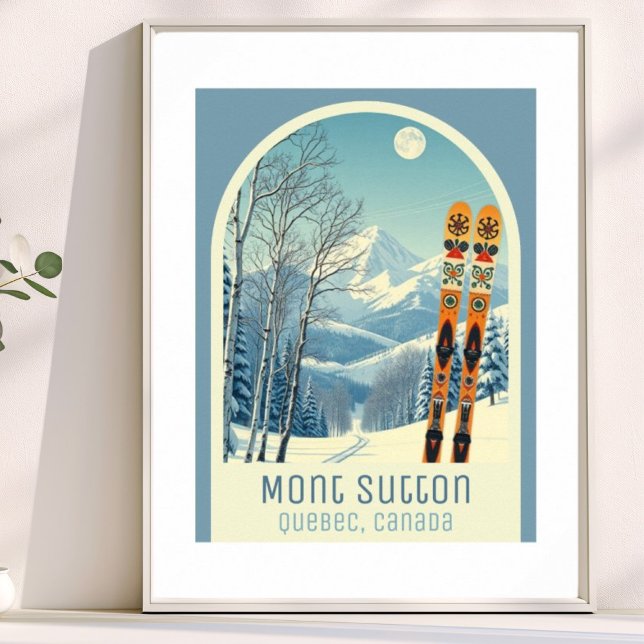 Mont Sutton Quebec Canada ski vacation Poster (Von Creator hochgeladen)