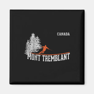 Mont Tremblant Kanada im Stil der 1980er Jahre. Vi Magnet