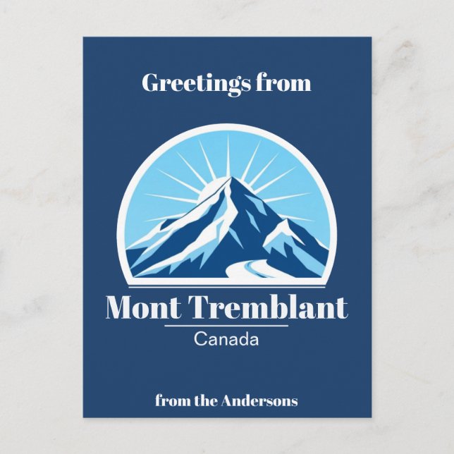 Mont Tremblant Kanada Skigebiet Postcard Postkarte (Vorderseite)