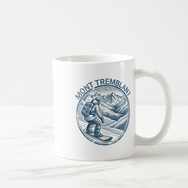 Mont Tremblant Kanada Snowboarder Kaffeetasse (Rechts)