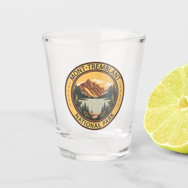Mont-Tremblant-Nationalpark Kanada-Abzeichen Schnapsglas (Vorderseite)