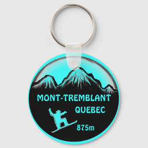Mont Tremblant Quebec aquamariner Snowboard Art Sc Schlüsselanhänger