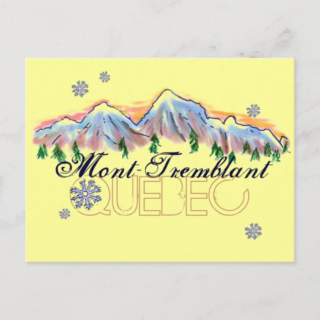Mont Tremblant Quebec Bergwelt Postkarte (Vorderseite)