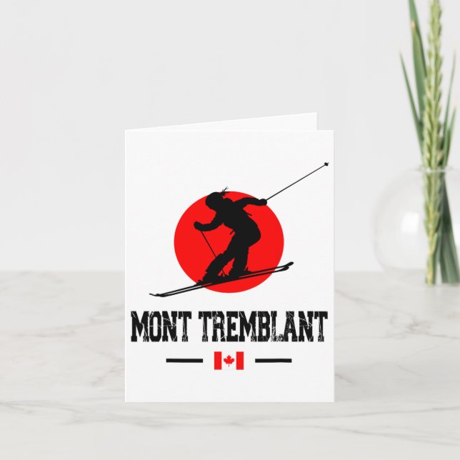 Mont Tremblant Québec Canada Ski Resort Skiing Sou Karte (Vorderseite)