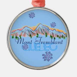 Mont Tremblant Quebec Gebirgsverzierung Silbernes Ornament