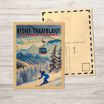 Mont-Tremblant Quebec Laurentian Mountains Kanada Postkarte<br><div class="desc">Mont-Tremblant Quebec Laurentian Mountains Kanada Postcard. Mont-Tremblant Quebec Vintage Retro Travel Designs. Mont-Tremblant ist ein Vintages Skidesign für Wandern, Camping oder Skifahren und bietet Ihnen die Möglichkeit, einen Vintagen Sonnenuntergang mit Buttonen und Bergen zu genießen. Mit diesem farbenfrohen Design zeigen Sie Ihre Liebe für die Außenwelt. Mont-Tremblant - Kanada. 1...</div>