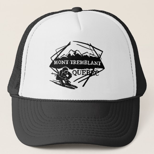 Mont Tremblant Quebec-Logo Truckerkappe (Vorderseite)
